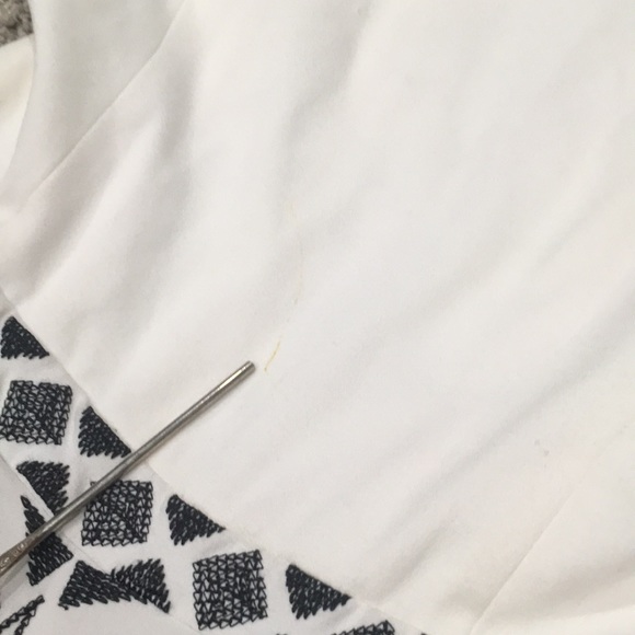 Parker fit flare embroidered geometric dress - Picture 8 of 8